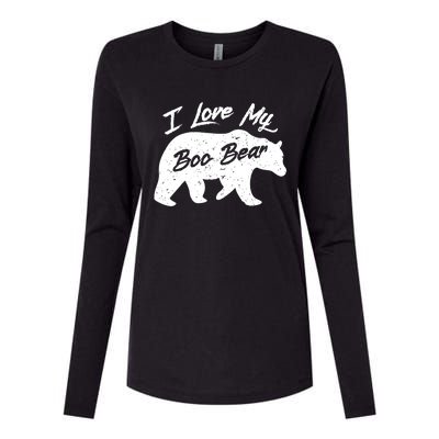 Boo Bear Great Gift Polar Bear Spirit Bear Valentine Cool Gift Womens Cotton Relaxed Long Sleeve T-Shirt