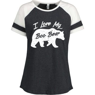 Boo Bear Great Gift Polar Bear Spirit Bear Valentine Cool Gift Enza Ladies Jersey Colorblock Tee