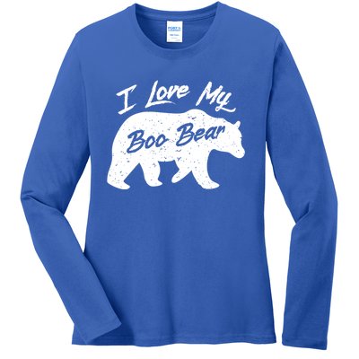 Boo Bear Great Gift Polar Bear Spirit Bear Valentine Cool Gift Ladies Long Sleeve Shirt