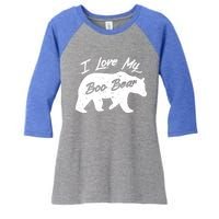 Boo Bear Great Gift Polar Bear Spirit Bear Valentine Cool Gift Women's Tri-Blend 3/4-Sleeve Raglan Shirt