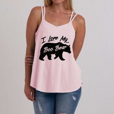 Boo Bear Great Gift Polar Bear Spirit Bear Valentine Cool Gift Women's Strappy Tank