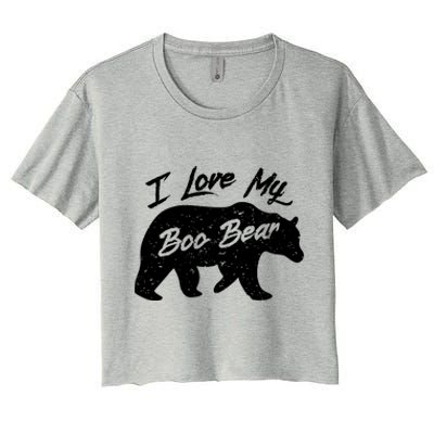 Boo Bear Great Gift Polar Bear Spirit Bear Valentine Cool Gift Women's Crop Top Tee