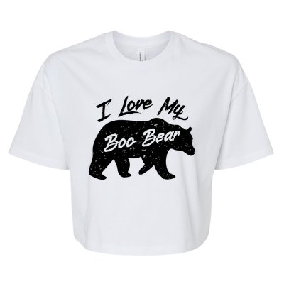 Boo Bear Great Gift Polar Bear Spirit Bear Valentine Cool Gift Bella+Canvas Jersey Crop Tee