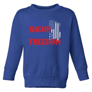 Beer Bacon Gun Freedom American Flag Usa Country Gift Toddler Sweatshirt