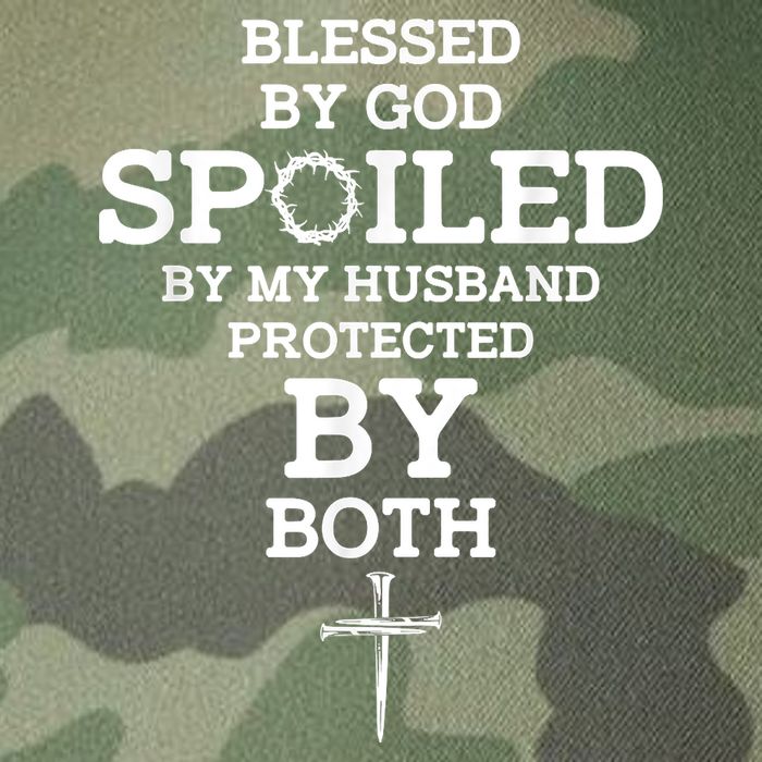 Blessed By God Spoiled By My Husband Protected By Both Funny Legacy Tie Dye Trucker Hat