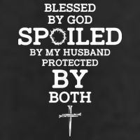 Blessed By God Spoiled By My Husband Protected By Both Funny Beanie