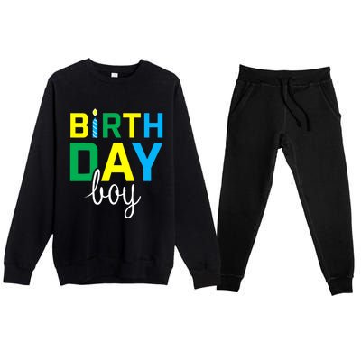 Birthday Boy Gift Premium Crewneck Sweatsuit Set