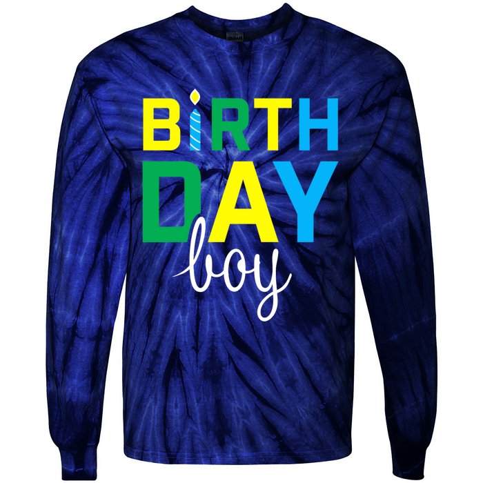 Birthday Boy Gift Tie-Dye Long Sleeve Shirt