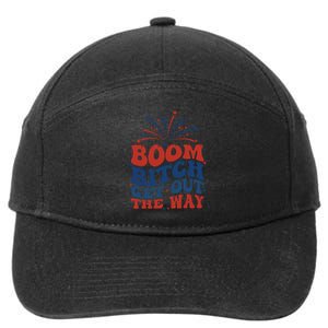 Boom Bitch Get Out The Way 7-Panel Snapback Hat