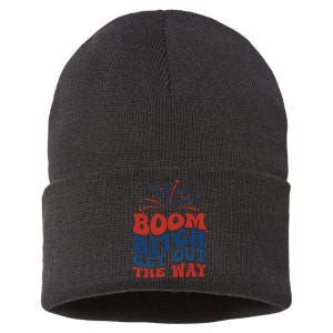 Boom Bitch Get Out The Way Sustainable Knit Beanie