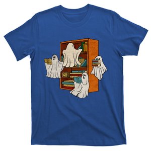 Boo Books Ghost Librarian Halloween Teacher Reading Lover T-Shirt