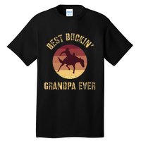 Best Buckin Grandpa Ever Western Rodeo Cowboy Bucking Horse Tall T-Shirt