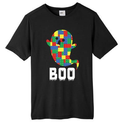 Building Blocks Ghost Boo Master Builder Halloween Tees Boy Tall Fusion ChromaSoft Performance T-Shirt