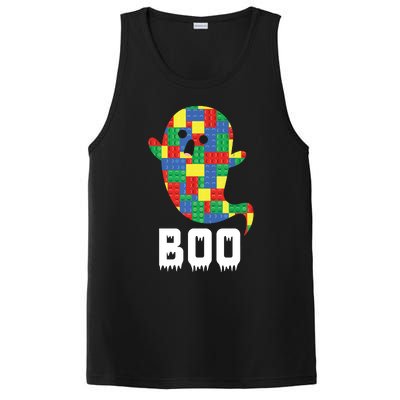 Building Blocks Ghost Boo Master Builder Halloween Tees Boy PosiCharge Competitor Tank