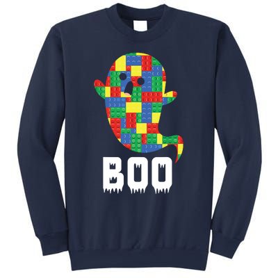 Building Blocks Ghost Boo Master Builder Halloween Tees Boy Sweatshirt