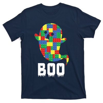 Building Blocks Ghost Boo Master Builder Halloween Tees Boy T-Shirt