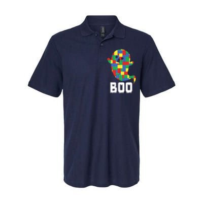 Building Blocks Ghost Boo Master Builder Halloween Tees Boy Softstyle Adult Sport Polo