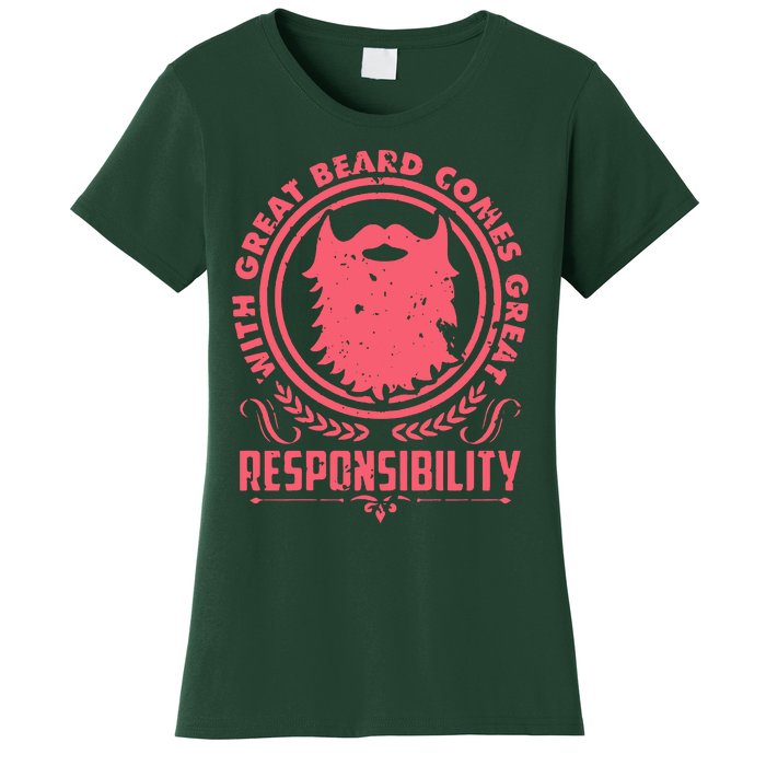 Bushy Beard Goatee Beard Full Beard Bearded Women's T-Shirt