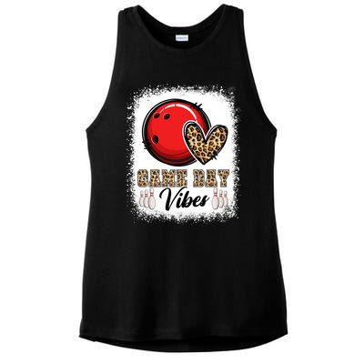 Bleached Bowling Game Day Vibes Bowling Mom Game Day Season Gift Ladies PosiCharge Tri-Blend Wicking Tank