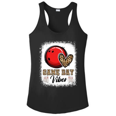 Bleached Bowling Game Day Vibes Bowling Mom Game Day Season Gift Ladies PosiCharge Competitor Racerback Tank