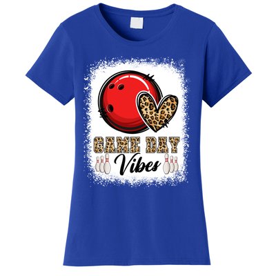 Bleached Bowling Game Day Vibes Bowling Mom Game Day Season Gift Women's T-Shirt