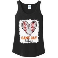 Bleached Baseball Game Day Vibes Baseball Mom Game Day Ladies Essential Tank