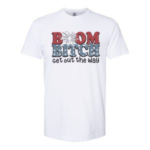 Boom Bitch Get Out The Way Fireworks Funny Softstyle CVC T-Shirt