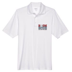 Boom Bitch Get Out The Way Fireworks Funny Men's Origin Performance Pique Polo