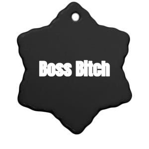 Boss Bitch Gift Ceramic Star Ornament