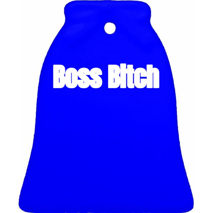 Boss Bitch Gift Ceramic Bell Ornament