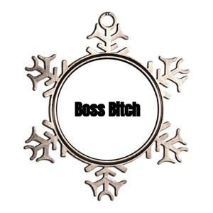 Boss Bitch Gift Metallic Star Ornament