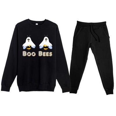 Boo Bees Gift Cute Funny Boobees Halloween Meme Gift Premium Crewneck Sweatsuit Set