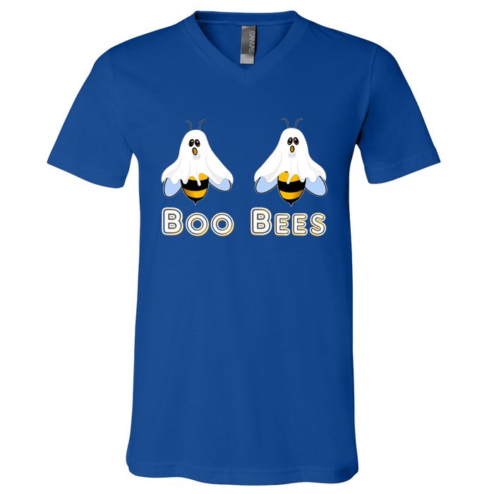 Boo Bees Gift Cute Funny Boobees Halloween Meme Gift V-Neck T-Shirt