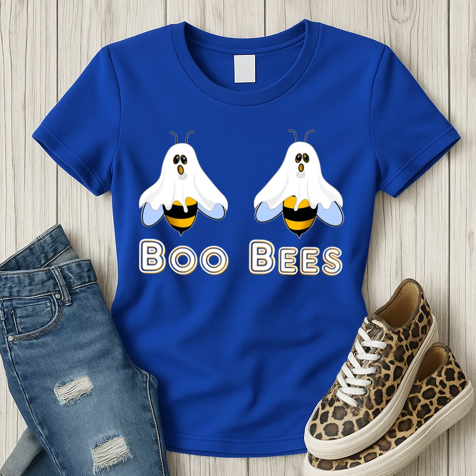 Boo Bees Gift Cute Funny Boobees Halloween Meme Gift Womens T-Shirt