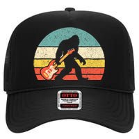 Bigfoot Bass Guitar Bass Player Bassist Music Guitarist High Crown Mesh Back Trucker Hat