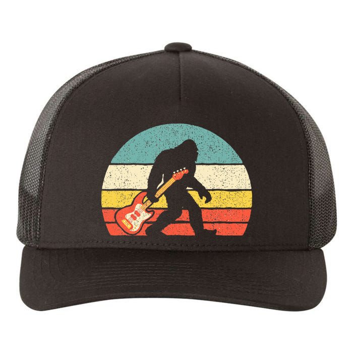 Bigfoot Bass Guitar Bass Player Bassist Music Guitarist Yupoong Adult 5-Panel Trucker Hat