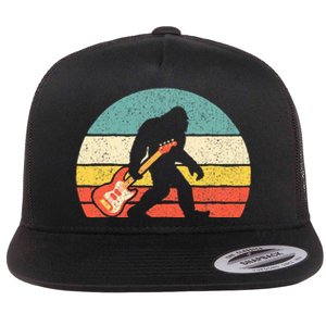 Bigfoot Bass Guitar Bass Player Bassist Music Guitarist Flat Bill Trucker Hat