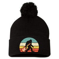 Bigfoot Bass Guitar Bass Player Bassist Music Guitarist Pom Pom 12in Knit Beanie