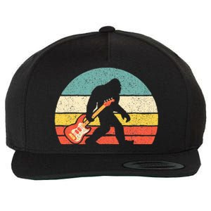 Bigfoot Bass Guitar Bass Player Bassist Music Guitarist Wool Snapback Cap