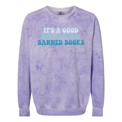 Banned Books Gift Librarian Reading Teacher Bookworm Cool Gift Colorblast Crewneck Sweatshirt