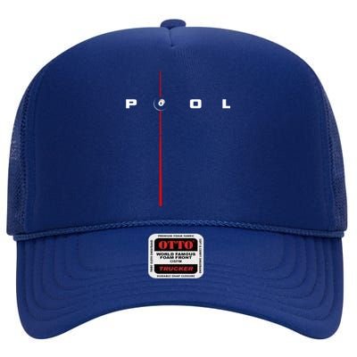 Billiards Billiards Gift High Crown Mesh Back Trucker Hat