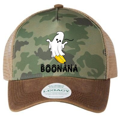Boonana Boo Ghost Banana Halloween Costume Funny Legacy Tie Dye Trucker Hat