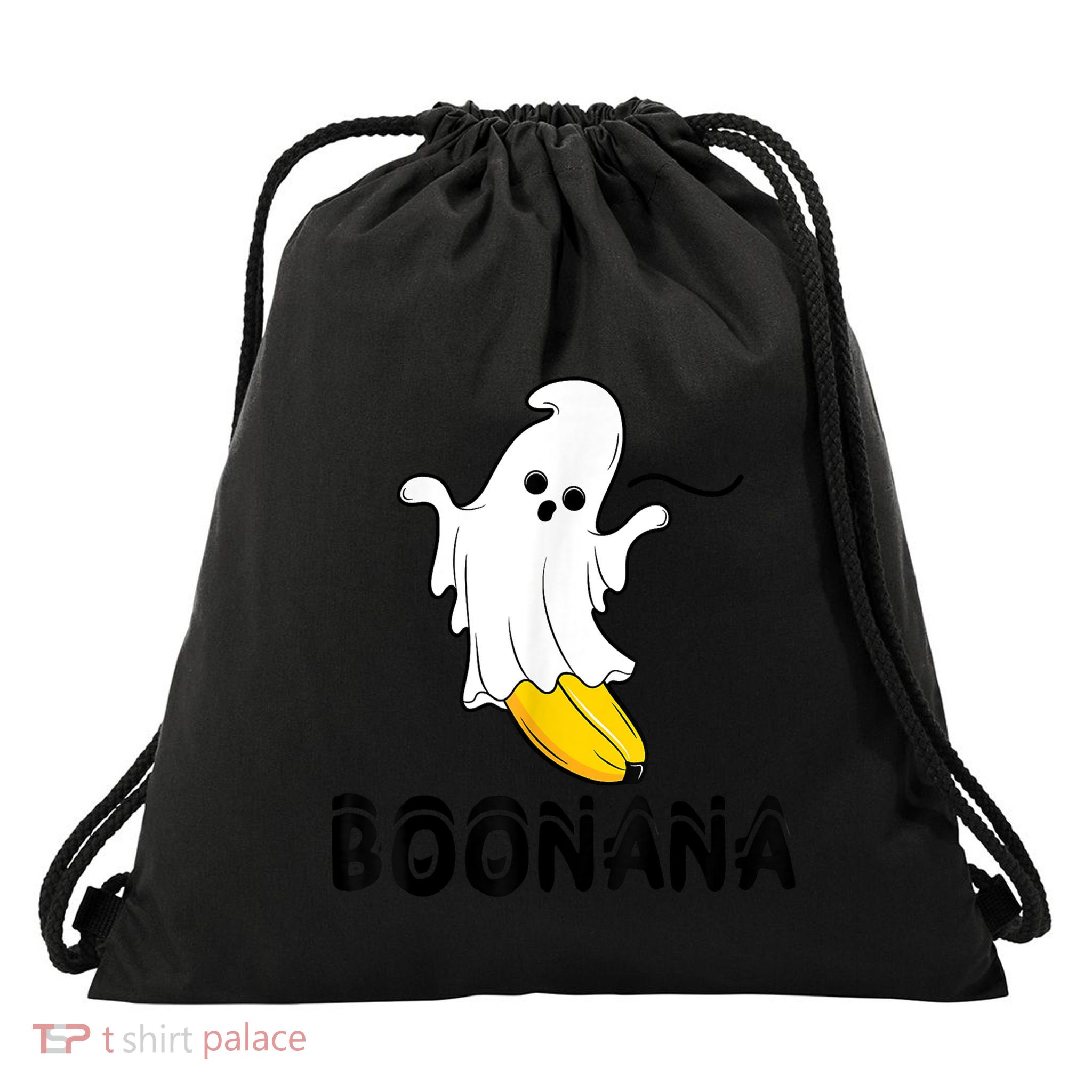 Boonana Boo Ghost Banana Halloween Costume Funny Drawstring Bag