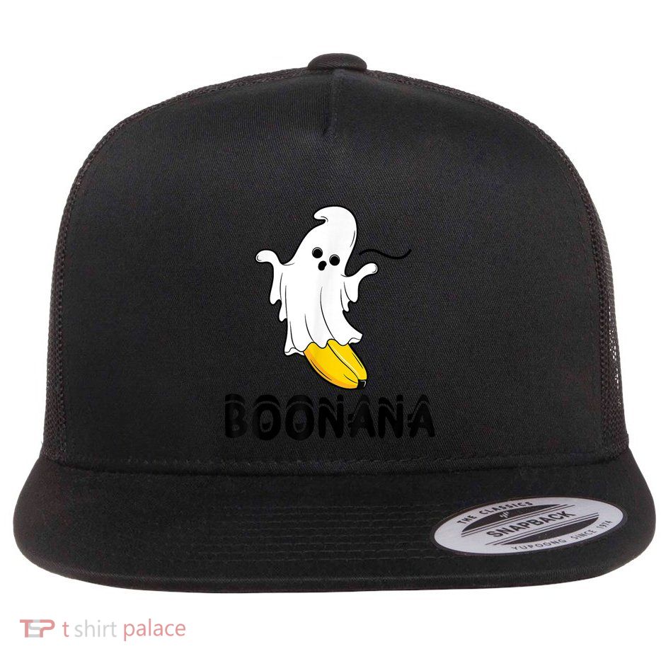 Boonana Boo Ghost Banana Halloween Costume Funny Flatbill Hat