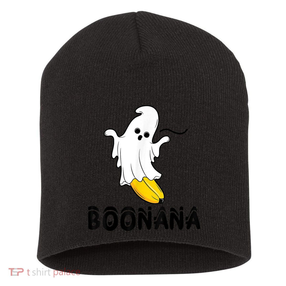 Boonana Boo Ghost Banana Halloween Costume Funny Short Acrylic Beanie