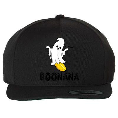 Boonana Boo Ghost Banana Halloween Costume Funny Wool Snapback Cap