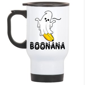 Boonana Boo Ghost Banana Halloween Costume Funny Stainless Steel Travel Mug