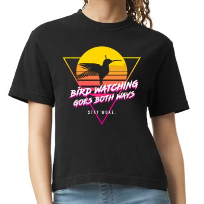 Birds Birdwatching Goes Both Ways They Arent Real Truth Meme Comfort Colors Boxy T-Shirt
