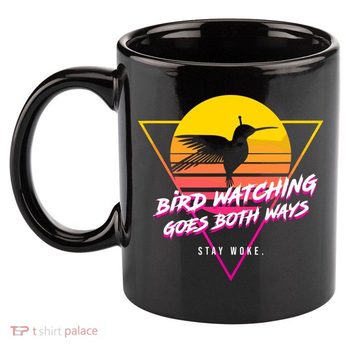 Birds Birdwatching Goes Both Ways They Arent Real Truth Meme 11oz C Handle Ceramic Mug