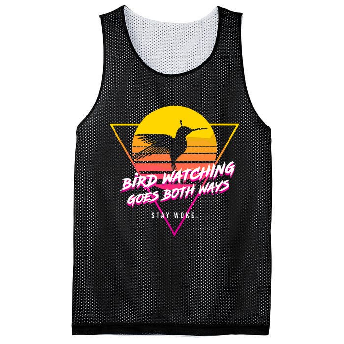 Birds Birdwatching Goes Both Ways They Arent Real Truth Meme Mesh Reversible Basketball Jersey Tank